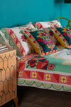 Geraldine White Rose Bouquet Duvet Cover