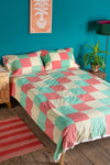 Geraldine White Rose Bouquet Duvet Cover