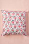 Confetti Blush Block Print Cushion Cover