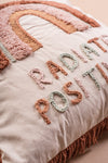Radiate Positivity Embroidered Cushion Cover