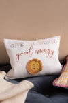Good Energy Embroidered Cushion Cover