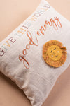 Good Energy Embroidered Cushion Cover