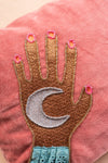Moon & Star Hands Cotton Cushion Cover