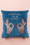 Two Hands Embroidered Cushion Cover
