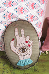 Make a Wish Embroidered Cushion