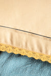 Natural Floral Embroidered Cushion Cover