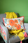 Wildflower Embroidered Cushion Cover