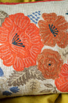 Wildflower Embroidered Cushion Cover