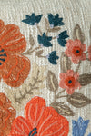 Wildflower Embroidered Cushion Cover