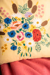 Daisy Bouquet Embroidered Cushion Cover