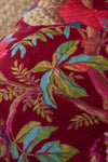 Red Bird Of Paradise Velvet Cushion Cover