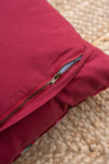 Red Bird Of Paradise Velvet Cushion Cover