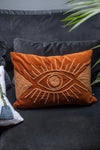 Velvet Eye Cushion Cover