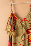 Recycled Silk Short Sleeveless Dress - small - 36
