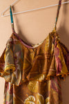 Recycled Silk Short Sleeveless Dress - small - 37