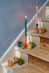 Set of Ten Colourful Mosaic Votives