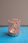 Set of Ten Colourful Mosaic Votives