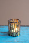 Set of Ten Colourful Mosaic Votives