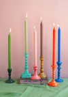 Autumn Set of Twelve Coloured Dinner Candles