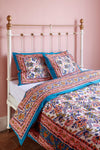 Celestial Blue Cotton Duvet Set