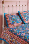 Celestial Blue Cotton Duvet Set