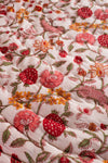 Coral Haze Reversible Floral Quilt