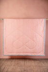 Navy Passion Flower Cotton Quilt