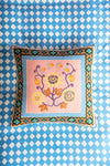 Pink Passion Flower 100% Recycled Cotton Cushion Cover