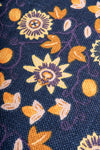 Navy Passion Flower 100% Recycled Medium Rug