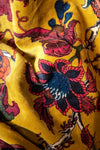 Mustard Tree of Life Velvet Fabric by the Metre