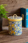 Yellow Ceramic Storage Jar