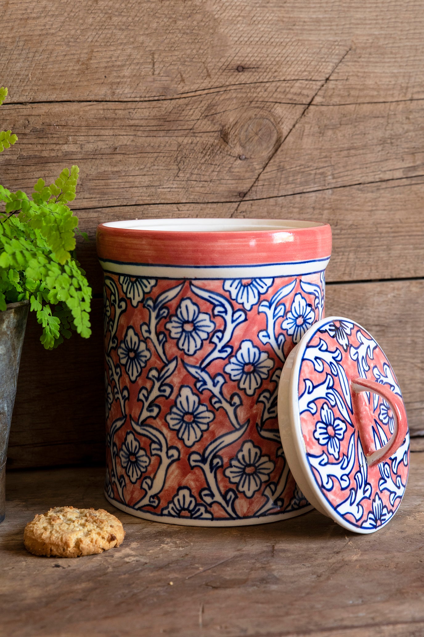 Red Ceramic Storage Jar