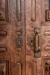 Elaborately Carved Vintage Cabinet with Mirrors