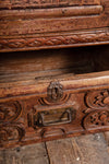 Elaborately Carved Vintage Cabinet with Mirrors