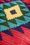 Red and Green Kilim Rug