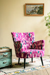 Pink Ikat Armchair