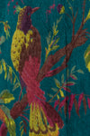 Blue Bird of Paradise Velvet Fabric by the Metre