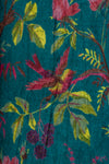 Blue Bird of Paradise Velvet Fabric by the Metre