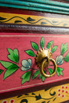 Pavo Hand Painted Wooden Cabinet