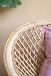 Natural Cane Column Chair