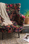 Black Bird of Paradise Velvet Chair