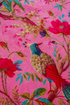 Milla Pink Bird of Paradise Velvet Sofa