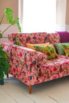 Milla Pink Bird of Paradise Velvet Sofa