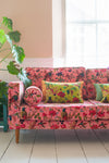 Milla Pink Bird of Paradise Velvet Sofa