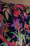 Florence Black Bird of Paradise Velvet Sofa