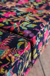 Florence Black Bird of Paradise Velvet Sofa