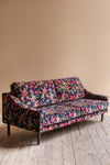 Florence Black Bird of Paradise Velvet Sofa