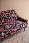 Florence Black Bird of Paradise Velvet Sofa