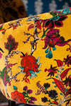 Mustard Tree of Life Velvet Armchair
