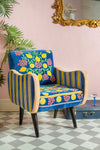 The Lemons Velvet Embroidered Chair